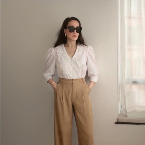 Zara Pleated Wide Leg Pants - Picture 4 of 16